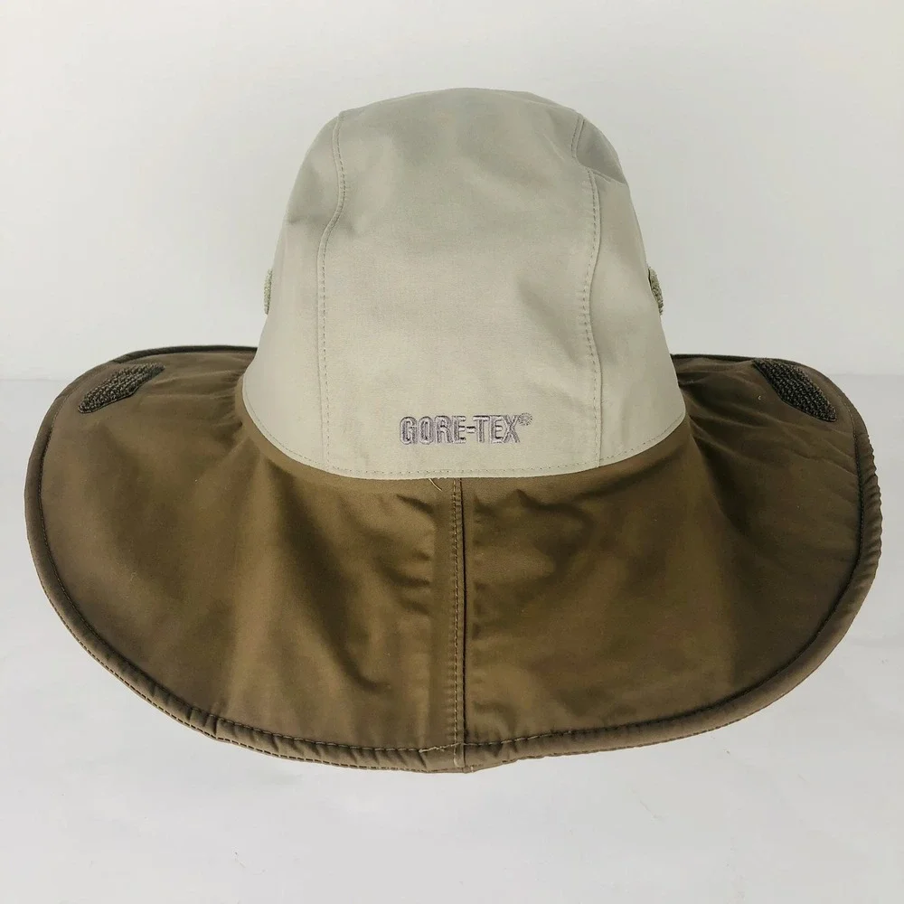 Outdoor Research Seattle Rain Sun Hat Khaki Tan XL GORE-TEX Waterproof Gorpcore